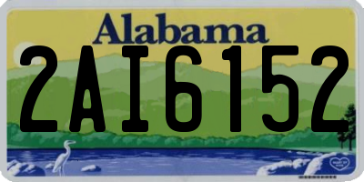 AL license plate 2AI6152