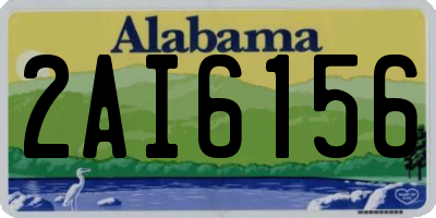 AL license plate 2AI6156
