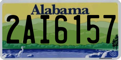 AL license plate 2AI6157