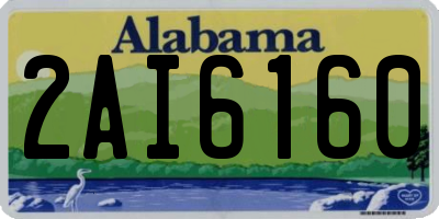 AL license plate 2AI6160