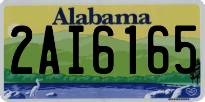 AL license plate 2AI6165