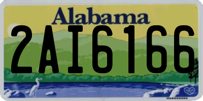 AL license plate 2AI6166