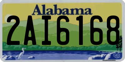 AL license plate 2AI6168