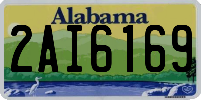 AL license plate 2AI6169