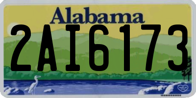 AL license plate 2AI6173