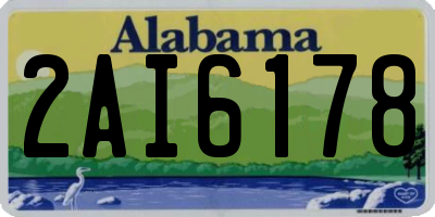 AL license plate 2AI6178