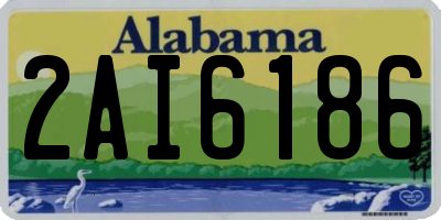 AL license plate 2AI6186