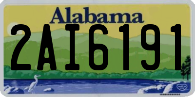 AL license plate 2AI6191