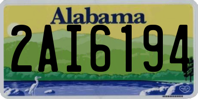 AL license plate 2AI6194