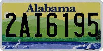 AL license plate 2AI6195