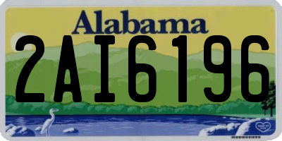 AL license plate 2AI6196