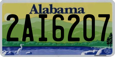 AL license plate 2AI6207
