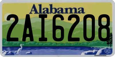 AL license plate 2AI6208