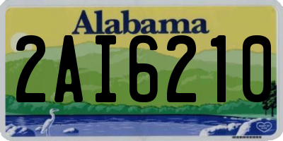 AL license plate 2AI6210