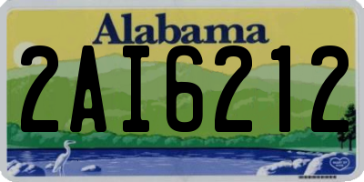 AL license plate 2AI6212