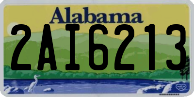 AL license plate 2AI6213