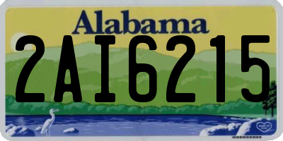 AL license plate 2AI6215