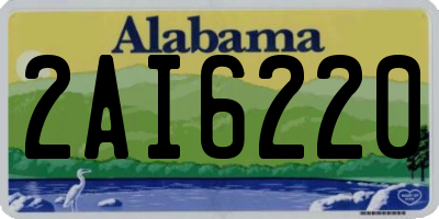 AL license plate 2AI6220