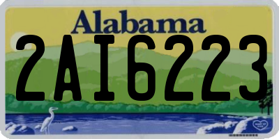 AL license plate 2AI6223