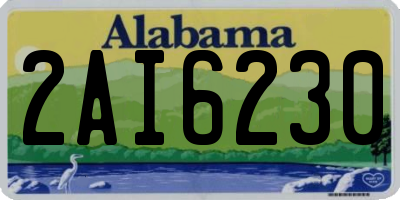 AL license plate 2AI6230