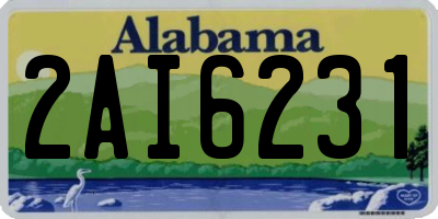 AL license plate 2AI6231