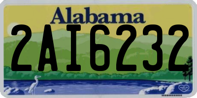 AL license plate 2AI6232