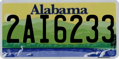AL license plate 2AI6233