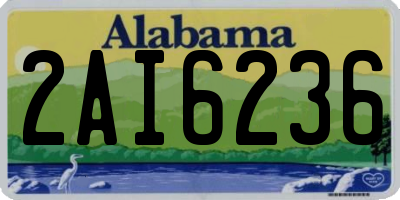 AL license plate 2AI6236