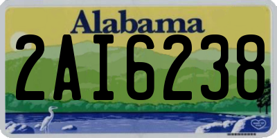 AL license plate 2AI6238