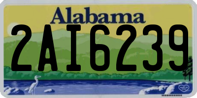 AL license plate 2AI6239