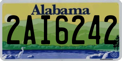 AL license plate 2AI6242
