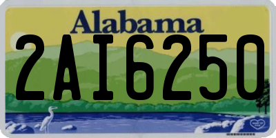 AL license plate 2AI6250
