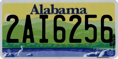 AL license plate 2AI6256