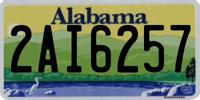 AL license plate 2AI6257