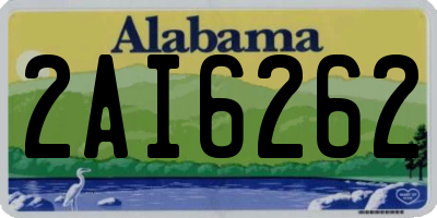 AL license plate 2AI6262