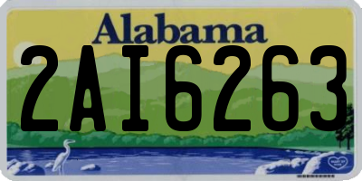 AL license plate 2AI6263