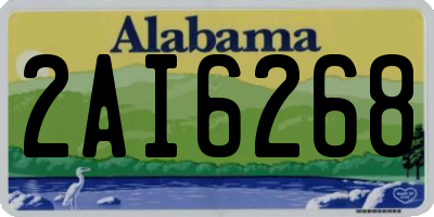 AL license plate 2AI6268