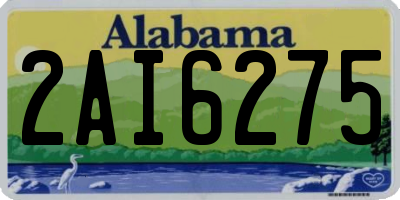 AL license plate 2AI6275