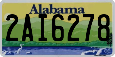 AL license plate 2AI6278