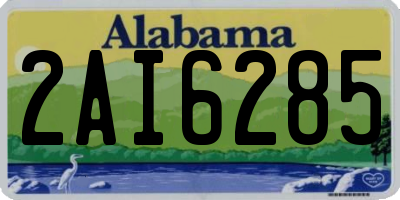 AL license plate 2AI6285