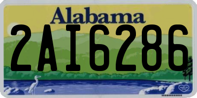 AL license plate 2AI6286