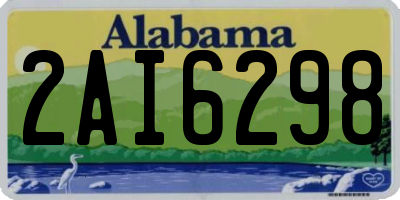 AL license plate 2AI6298