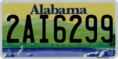 AL license plate 2AI6299