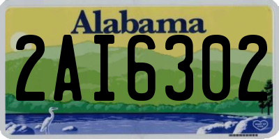AL license plate 2AI6302