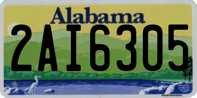 AL license plate 2AI6305