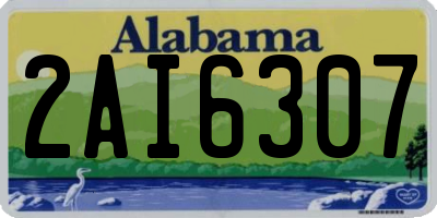 AL license plate 2AI6307