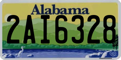 AL license plate 2AI6328