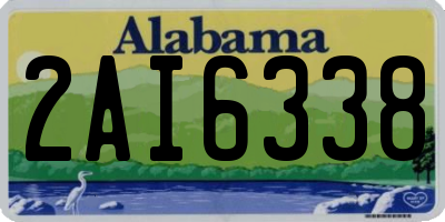 AL license plate 2AI6338
