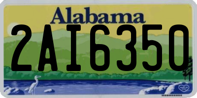 AL license plate 2AI6350