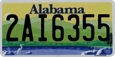 AL license plate 2AI6355